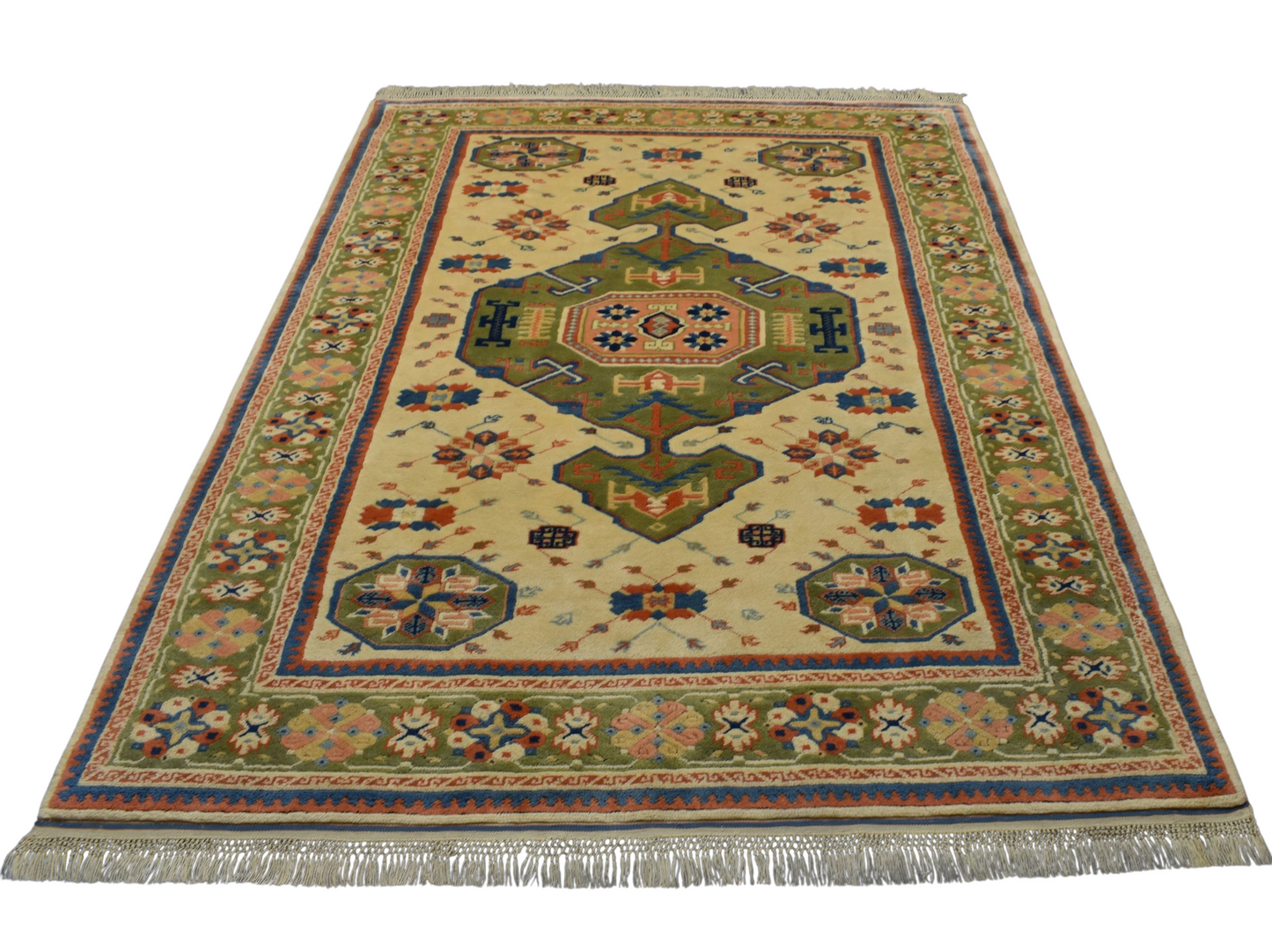 Kilim Antik El Dokuma 6m2 Kirman Oygulu Balıkesir Antik Yörük Yün Halı 0753 - Yeni - Çok Renkli