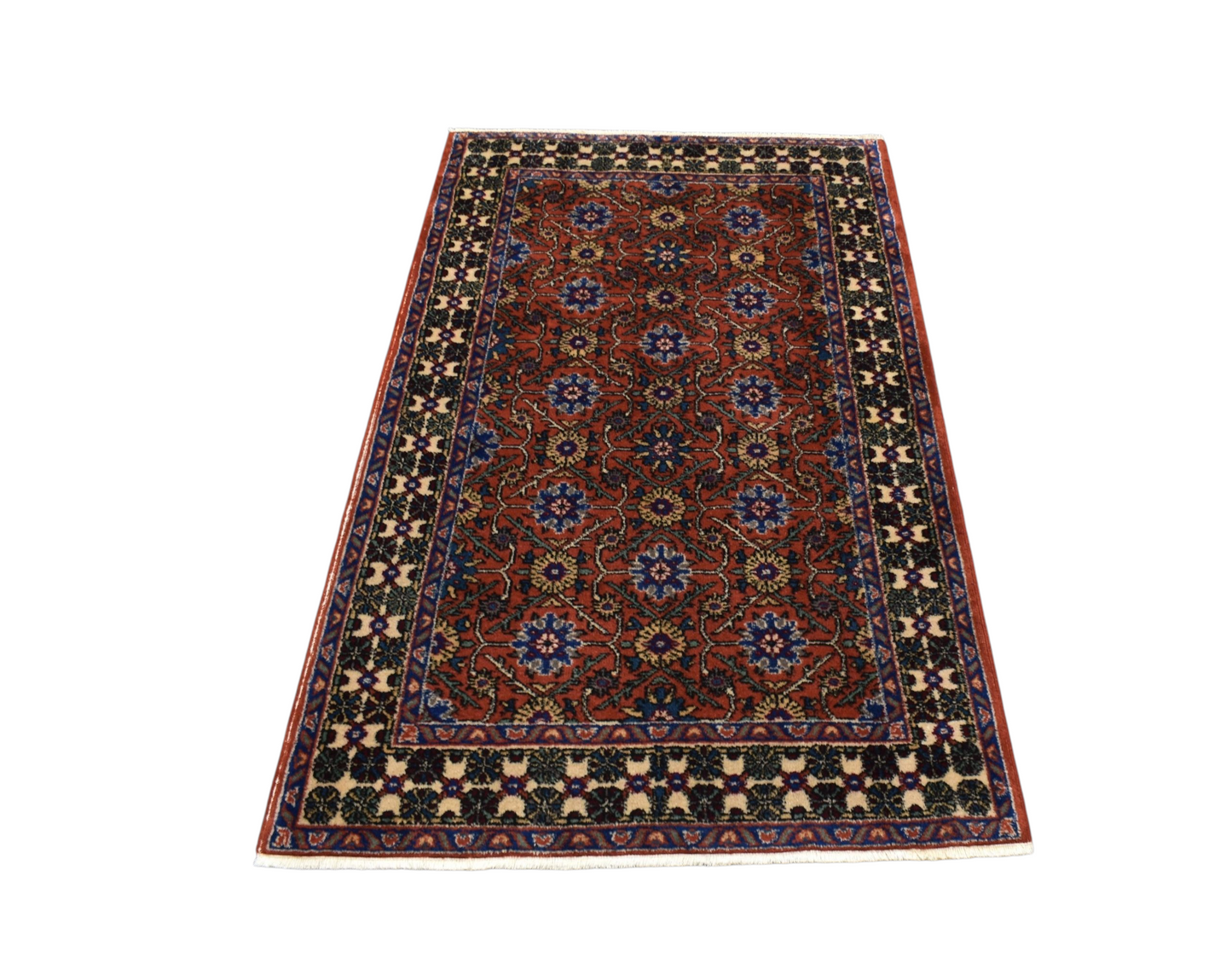 Kilim Antik El Dokuma İzmir Foça Yün Halı 0754 - Vintage - Çok Renkli