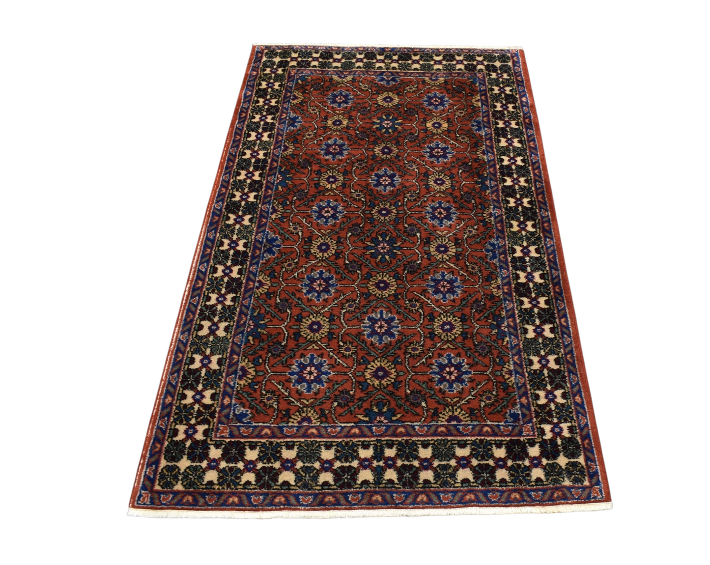 Kilim Antik El Dokuma İzmir Foça Yün Halı 0754 - Vintage - Çok Renkli
