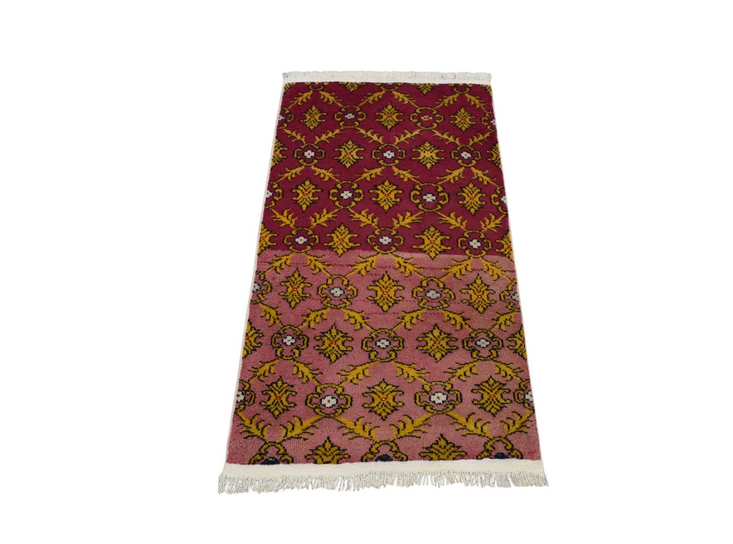 Kilim Antik El Dokuma Çiçekli Karacahisar Yün Halı 0757 - Yeni - Çok Renkli