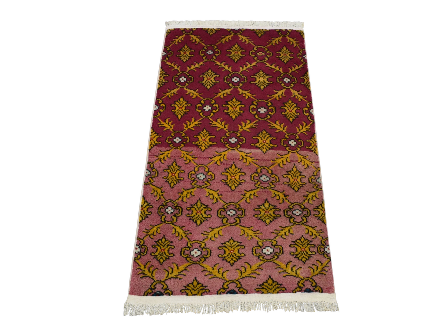Kilim Antik El Dokuma Çiçekli Karacahisar Yün Halı 0757 - Yeni - Çok Renkli