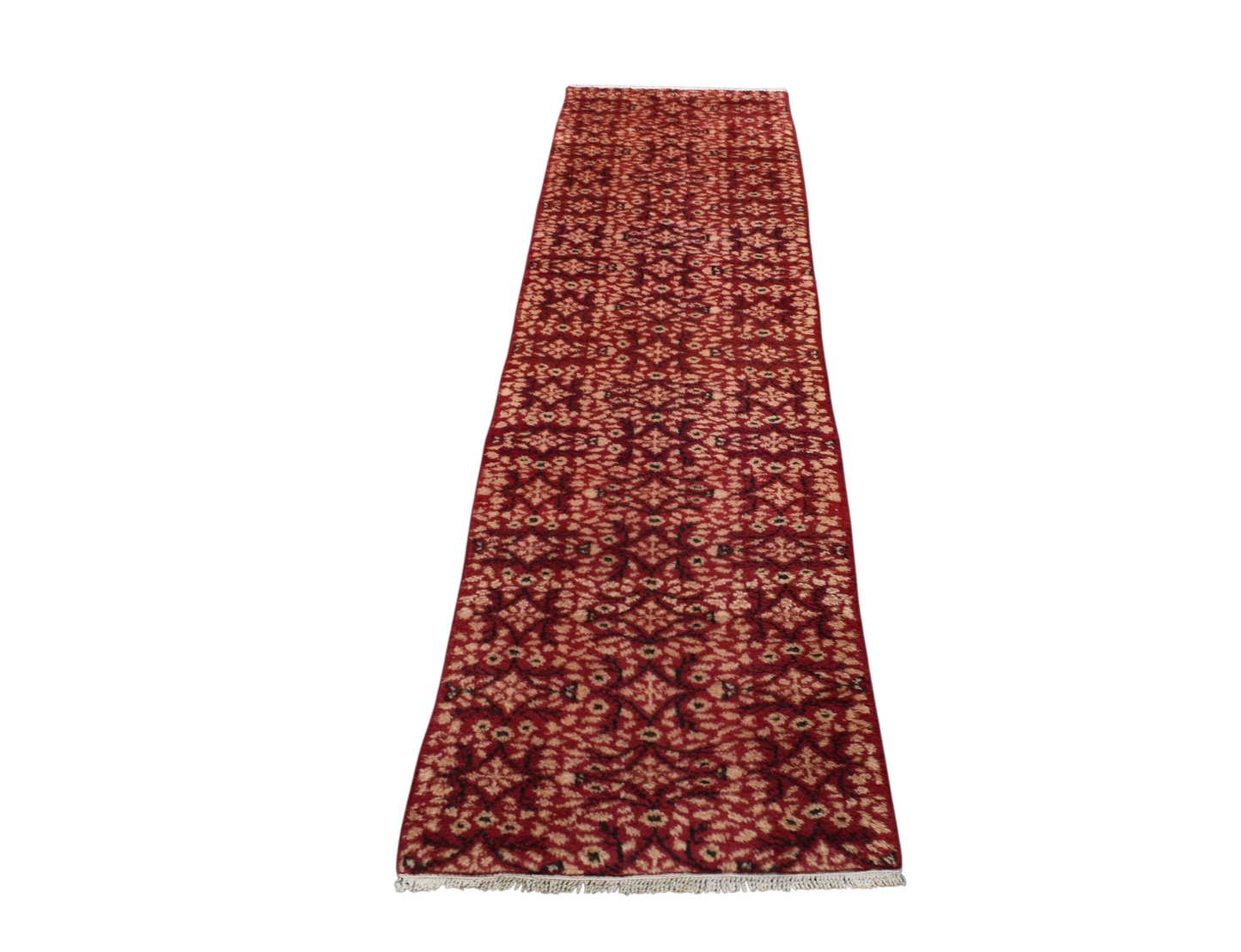 Kilim Antik El Dokuma Kumkapı Çiçekli Yolluk Yün Halı 0763 - Yeni - Kırmızı