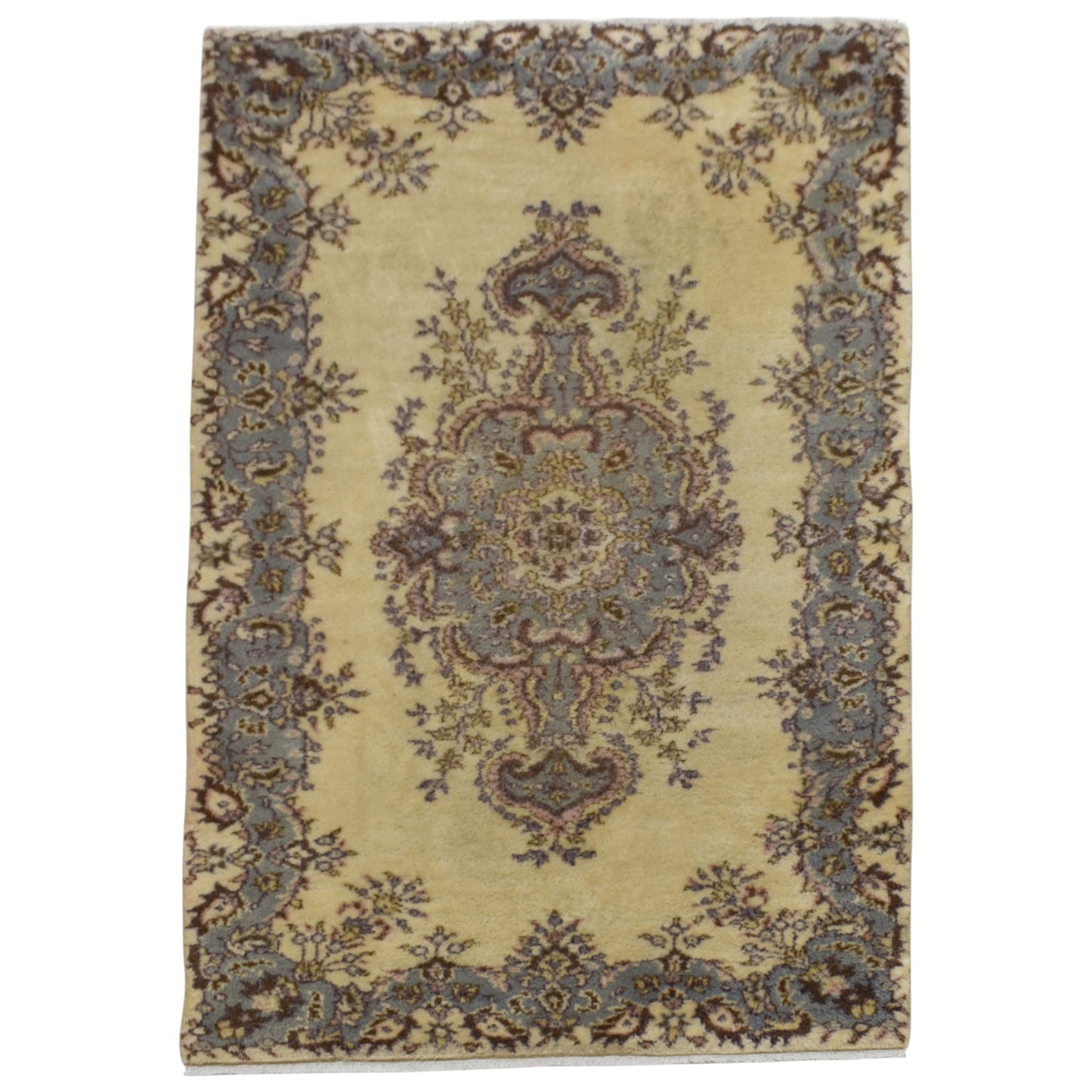 Kilim Antik El Dokuma Pastel Sümerbank Burdur Yün Salon Halısı 0768 - Yeni - Çok Renkli