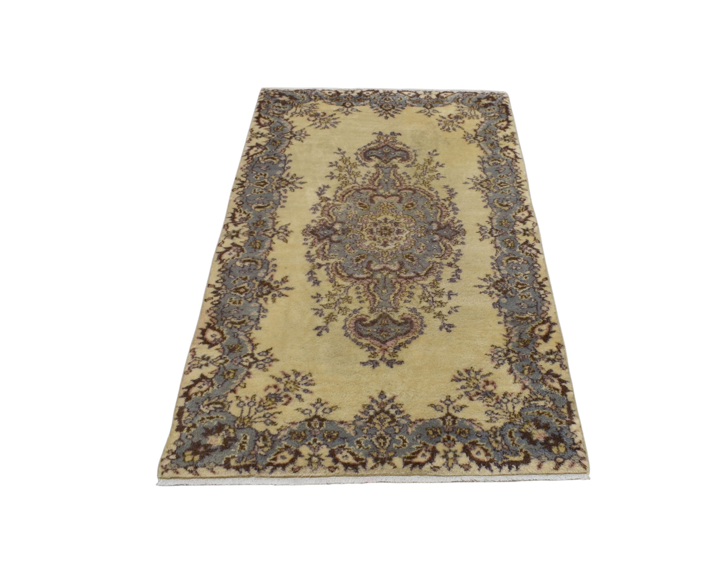 Kilim Antik El Dokuma Pastel Sümerbank Burdur Yün Salon Halısı 0768 - Yeni - Çok Renkli