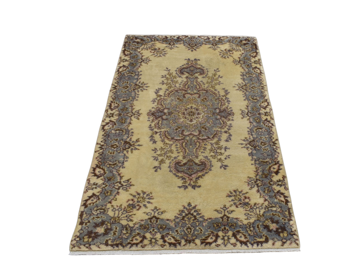 Kilim Antik El Dokuma Pastel Sümerbank Burdur Yün Salon Halısı 0768 - Yeni - Çok Renkli