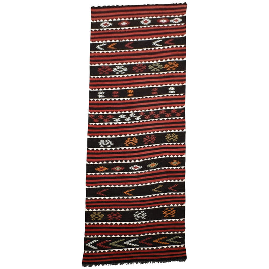 Kilim Antik El Dokuması Yekpare Malatya Yolluk Yün Kilim 0771 - Yeni - Çok Renkli
