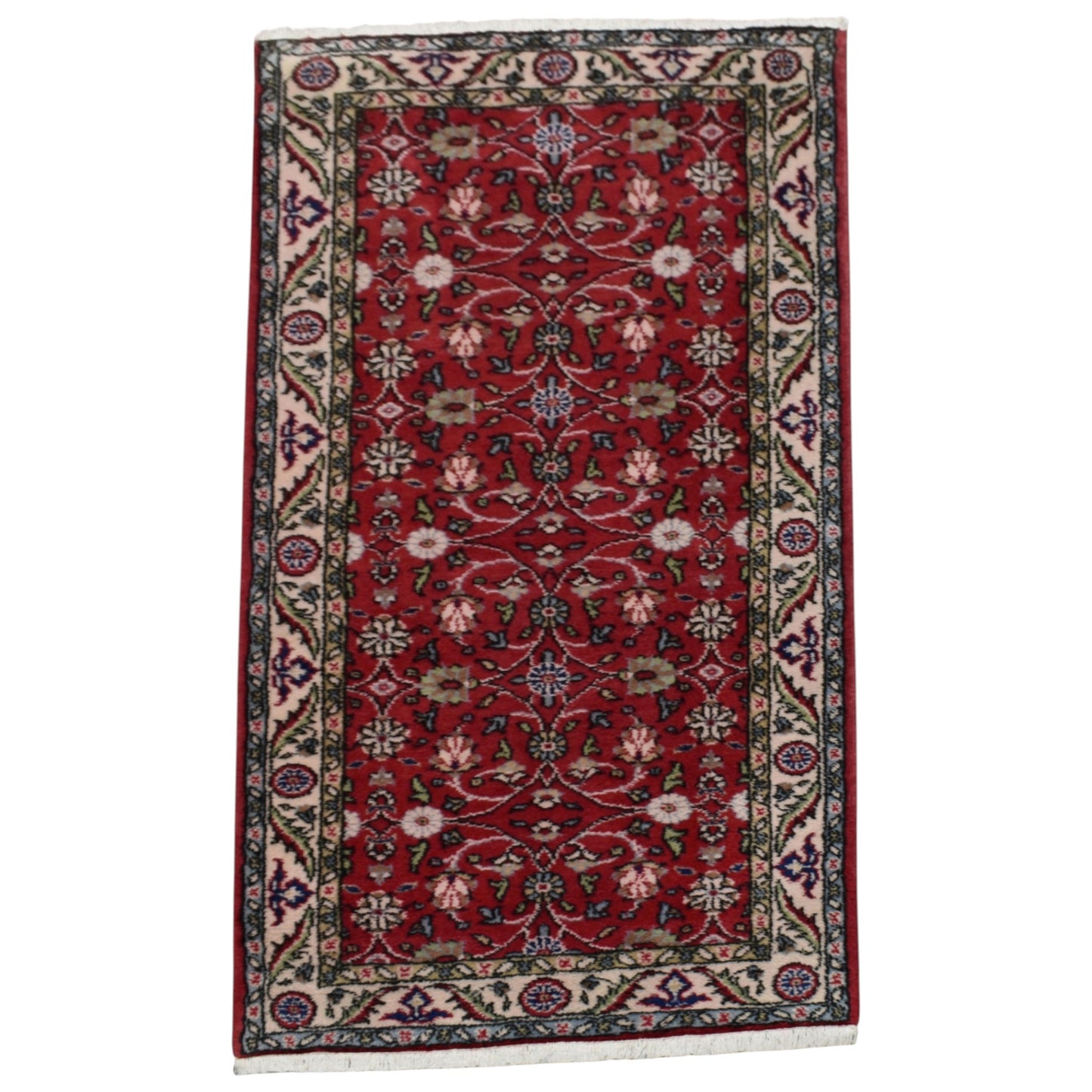 Kilim Antik El Dokuma Serpme Çiçekli Batı Anadolu Yün Halı 0778 - Yeni - Kırmızı