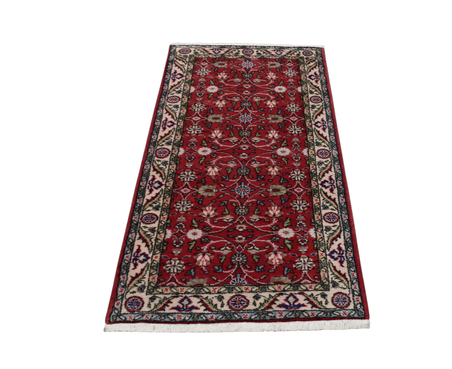 Kilim Antik El Dokuma Serpme Çiçekli Batı Anadolu Yün Halı 0778 - Yeni - Kırmızı