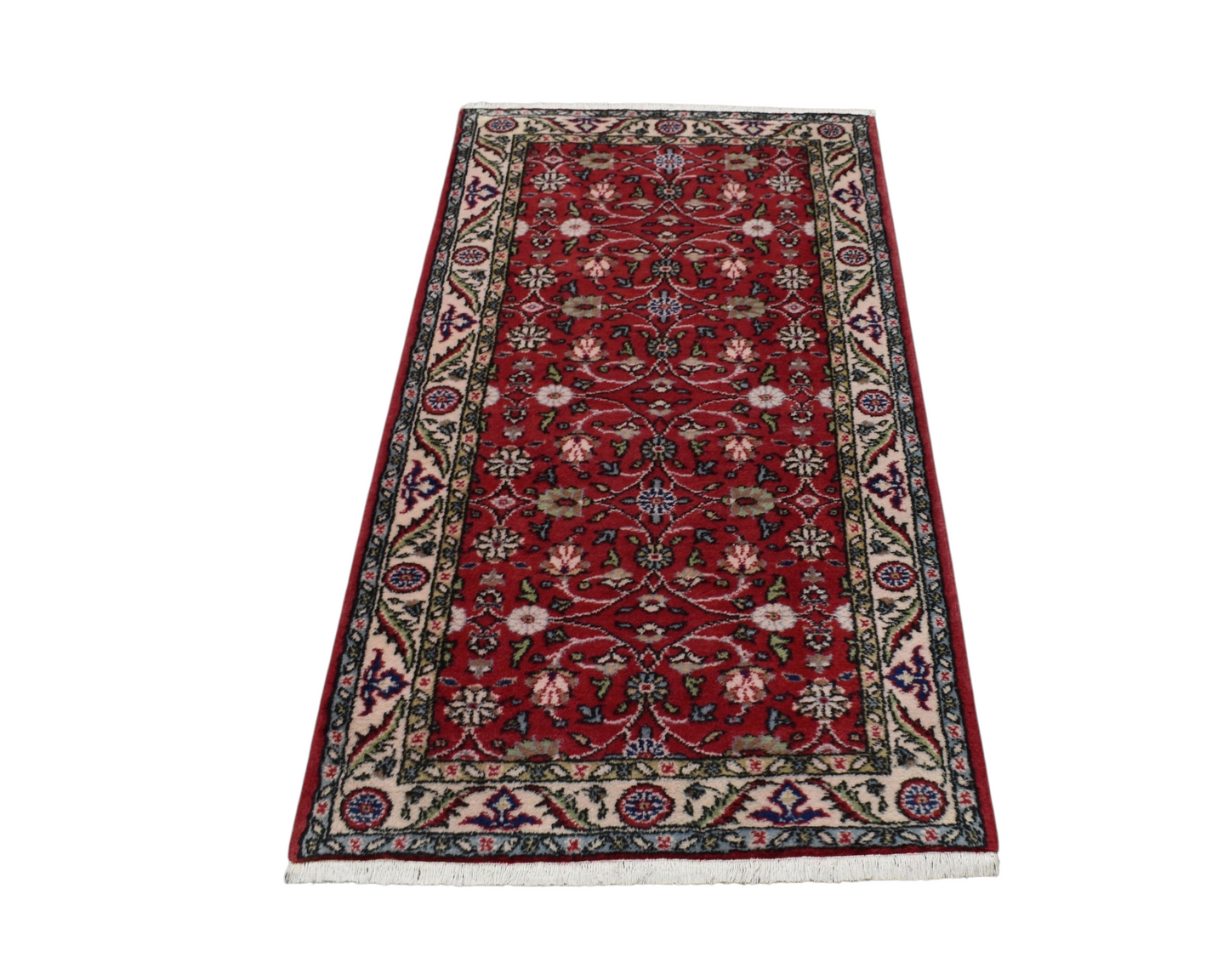 Kilim Antik El Dokuma Serpme Çiçekli Batı Anadolu Yün Halı 0778 - Yeni - Kırmızı