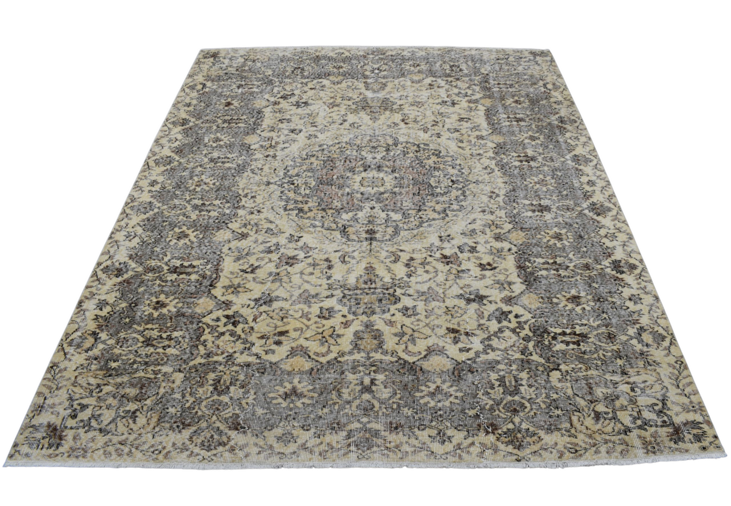 Kilim Antik 6m2 El Dokuma Eskitme Yün Salon Halısı 0780 - Vintage - Çok Renkli