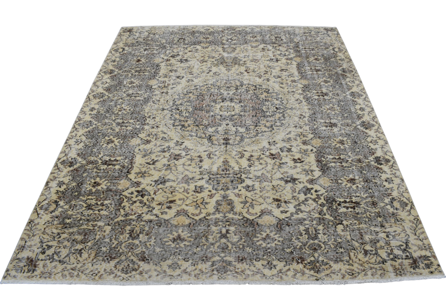 Kilim Antik 6m2 El Dokuma Eskitme Yün Salon Halısı 0780 - Vintage - Çok Renkli