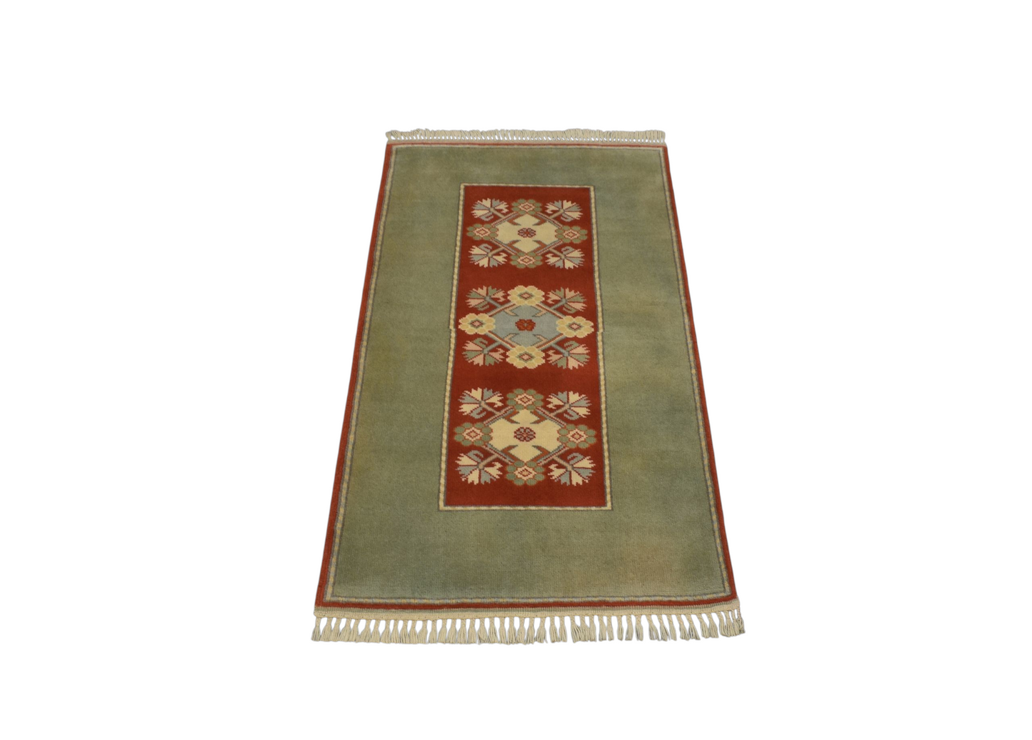 Kilim Antik El Dokuma Çiçekli Muğla Milas Yün Halı 0781 - Yeni - Çok Renkli