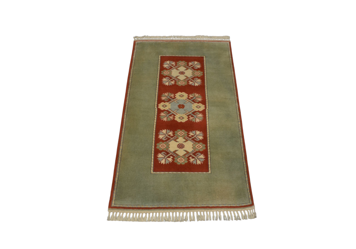 Kilim Antik El Dokuma Çiçekli Muğla Milas Yün Halı 0781 - Yeni - Çok Renkli