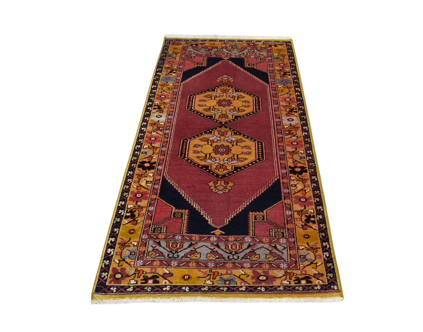 Kilim Antik El Dokuma Niğde Maden Çamardı Yün Halı 0782 - Yeni - Çok Renkli
