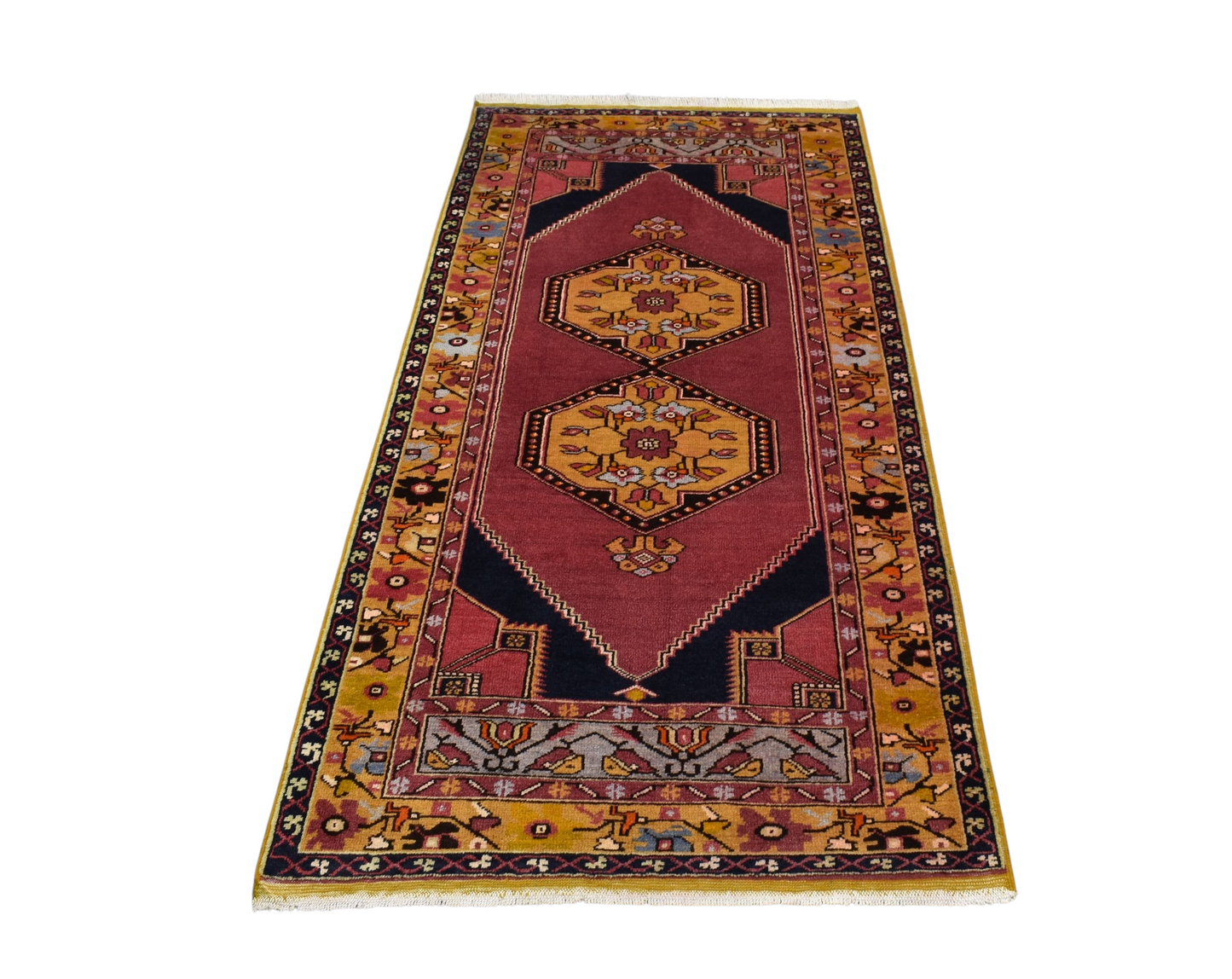 Kilim Antik El Dokuma Niğde Maden Çamardı Yün Halı 0782 - Yeni - Çok Renkli