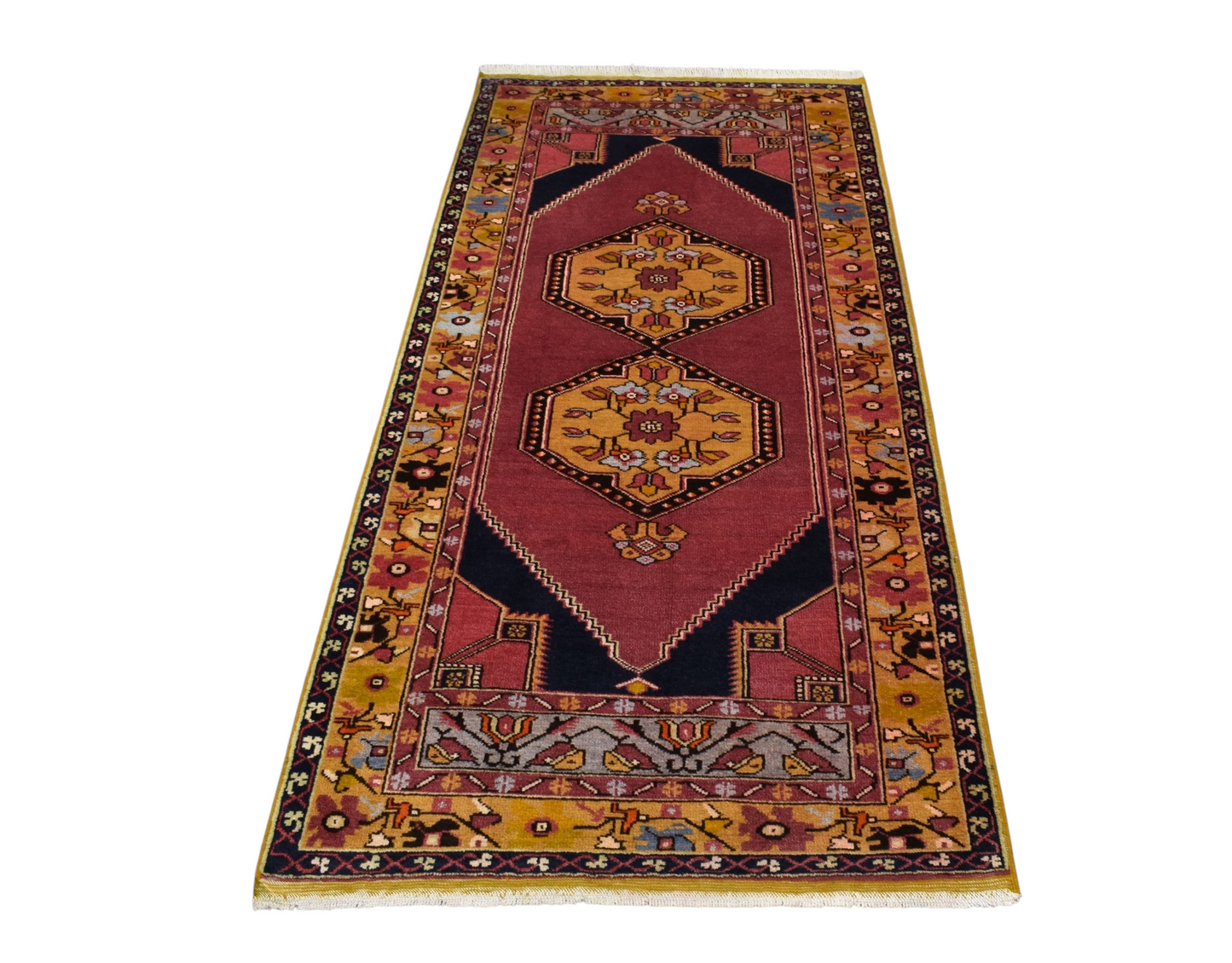 Kilim Antik El Dokuma Niğde Maden Çamardı Yün Halı 0782 - Yeni - Çok Renkli