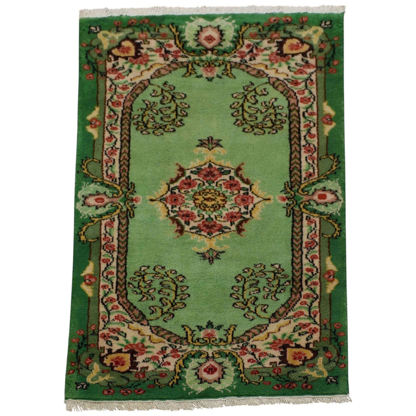 Kilim Antik El Dokuma Topkapı Burdur Yün Halı 0784 - Yeni - Yeşil