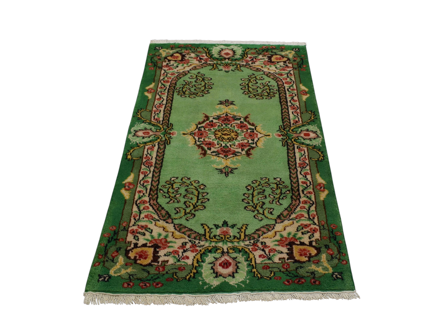 Kilim Antik El Dokuma Topkapı Burdur Yün Halı 0784 - Yeni - Yeşil