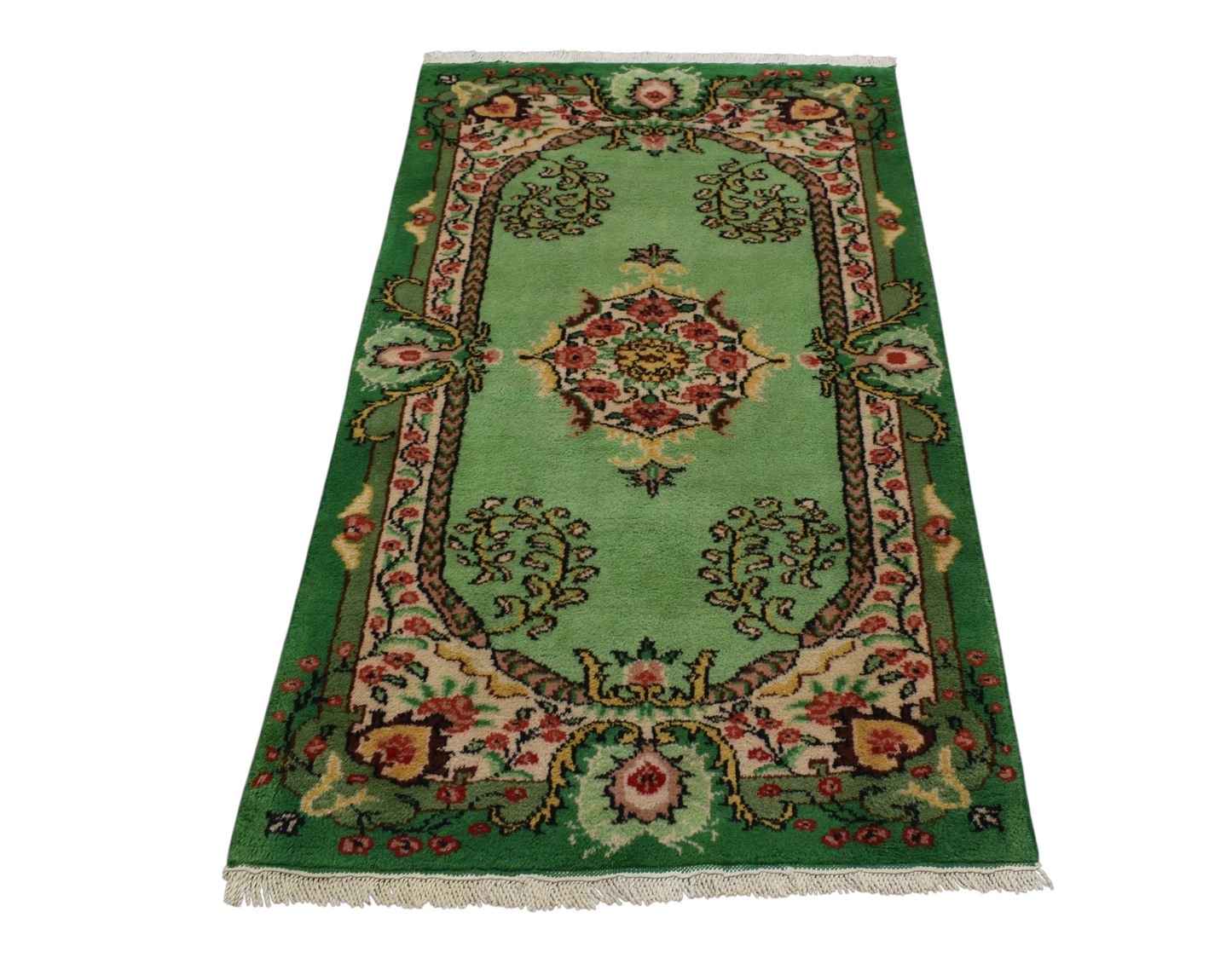 Kilim Antik El Dokuma Topkapı Burdur Yün Halı 0784 - Yeni - Yeşil