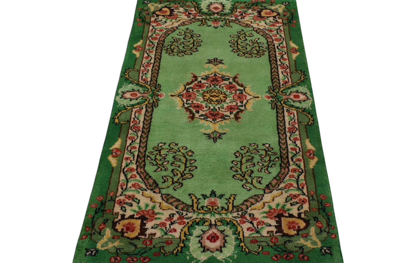 Kilim Antik El Dokuma Topkapı Burdur Yün Halı 0784 - Yeni - Yeşil