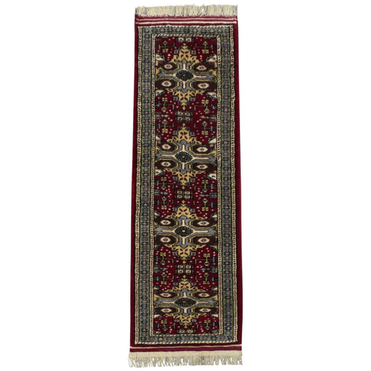 Kilim Antik El Dokuma Şirvan İran Mini Yolluk Yüne Yün Halı 0785 - Antika - Çok Renkli