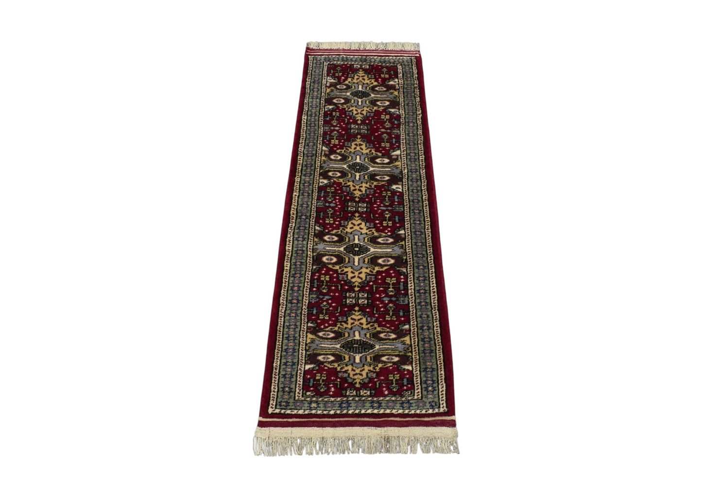 Kilim Antik El Dokuma Şirvan İran Mini Yolluk Yüne Yün Halı 0785 - Antika - Çok Renkli