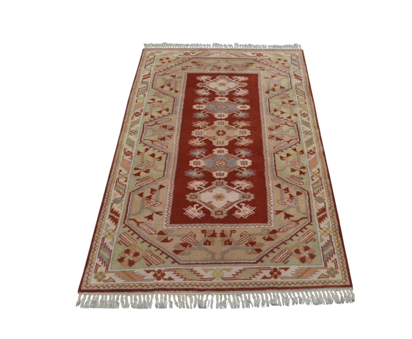 Kilim Antik El Dokuma Çiçekli Bozalan Milas Yün Halı 0788 - Yeni - Çok Renkli