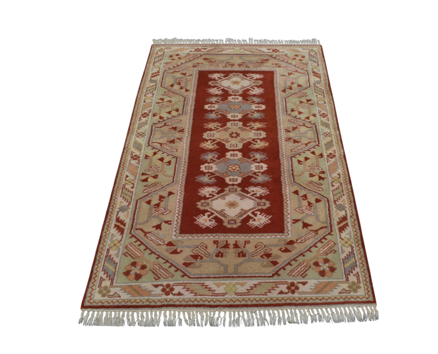 Kilim Antik El Dokuma Çiçekli Bozalan Milas Yün Halı 0788 - Yeni - Çok Renkli