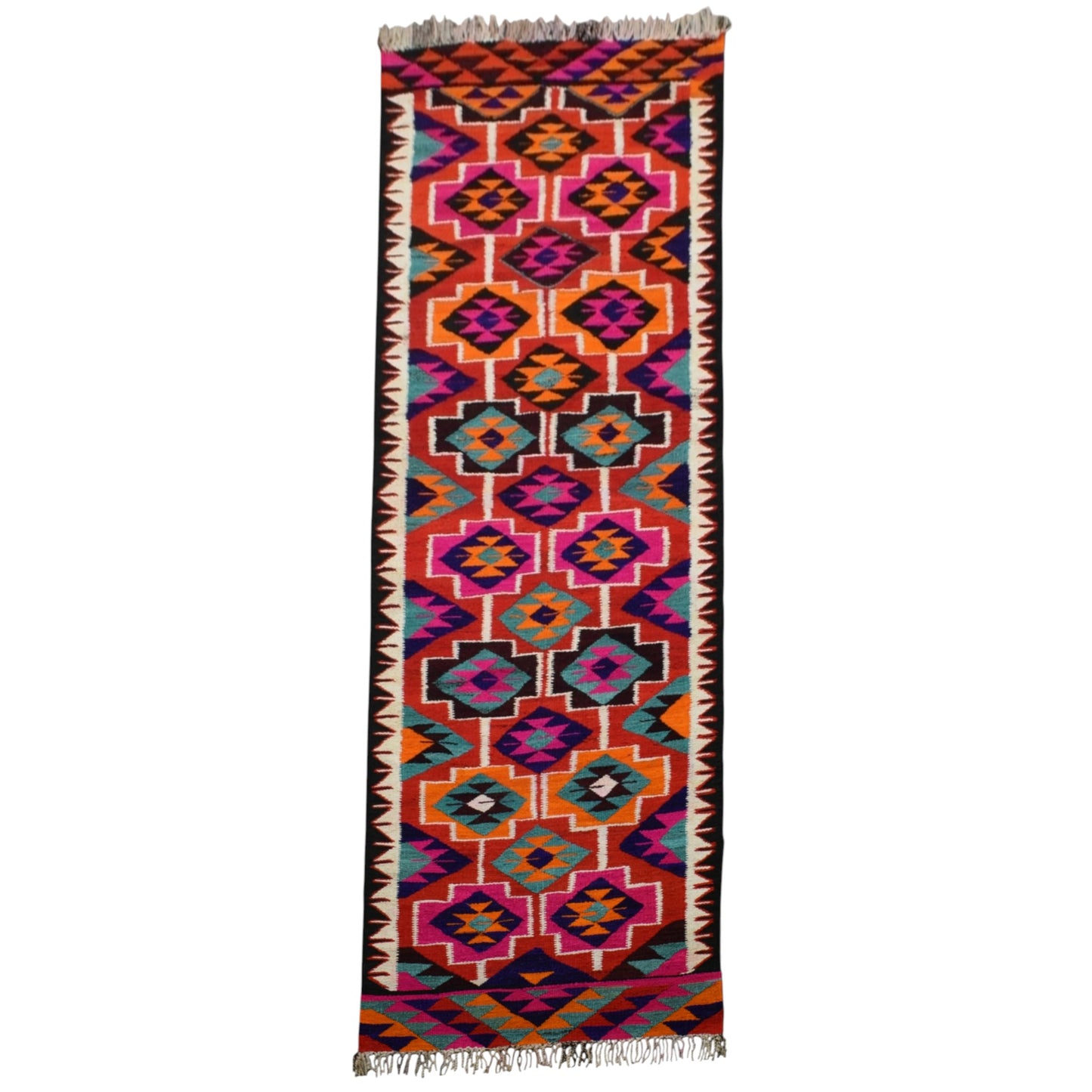 Kilim Antik El Dokuma Herki Yolluk Yün Kilim 0789 - Yeni - Çok Renkli