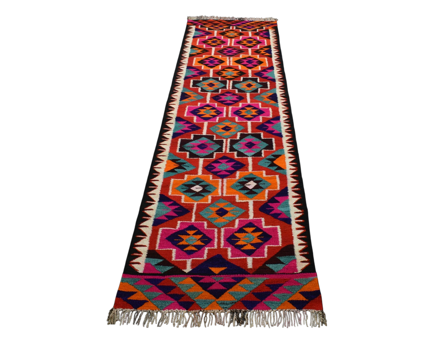 Kilim Antik El Dokuma Herki Yolluk Yün Kilim 0789 - Yeni - Çok Renkli