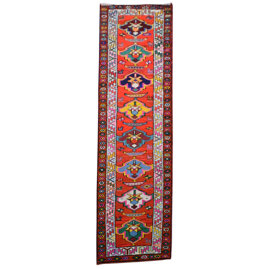 Kilim Antik El Dokuma Herki Yolluk Bukleli Pamuklu Yün Halı 0792 - Yeni - Çok Renkli