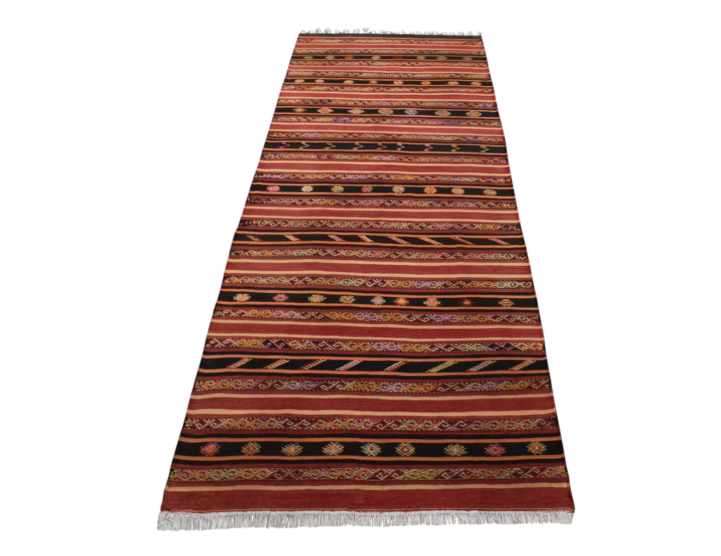 Kilim Antik El Dokuması Yekpare Malatya Yolluk Yün Kilim 0793 - Yeni - Çok Renkli