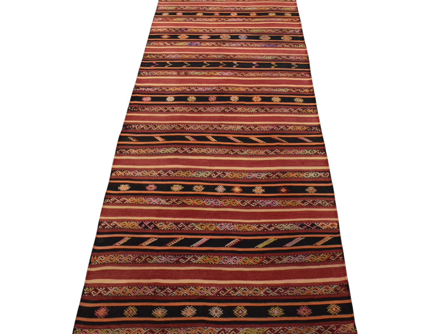 Kilim Antik El Dokuması Yekpare Malatya Yolluk Yün Kilim 0793 - Yeni - Çok Renkli