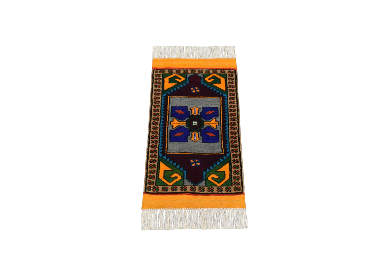 Kilim Antik El Dokuma Konya Yörük Yün Halı 0795 - Yeni - Çok Renkli