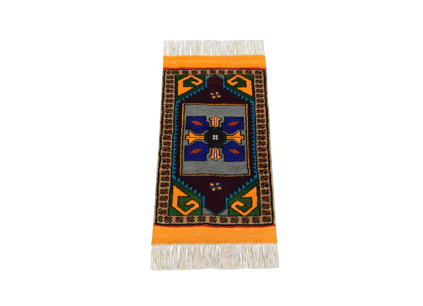 Kilim Antik El Dokuma Konya Yörük Yün Halı 0795 - Yeni - Çok Renkli