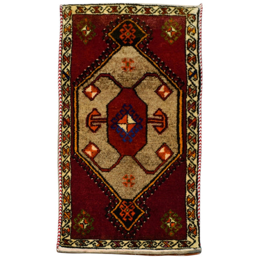 Kilim Antik El Dokuma Çift Yüzlü Malatya Yün Halı 0809 - Antika - Çok Renkli Yastık