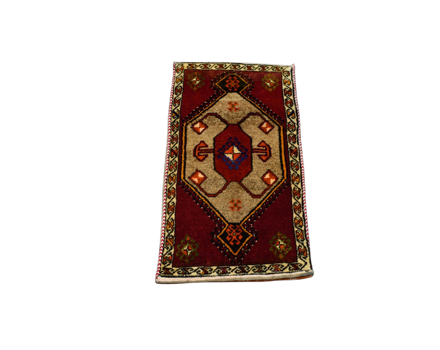 Kilim Antik El Dokuma Çift Yüzlü Malatya Yün Halı 0809 - Antika - Çok Renkli Yastık