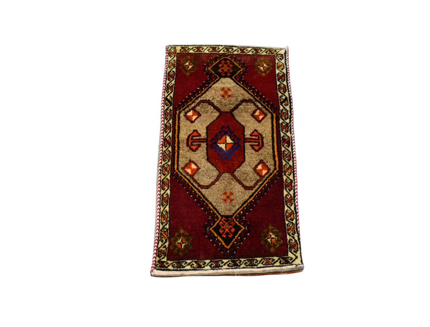 Kilim Antik El Dokuma Çift Yüzlü Malatya Yün Halı 0809 - Antika - Çok Renkli Yastık