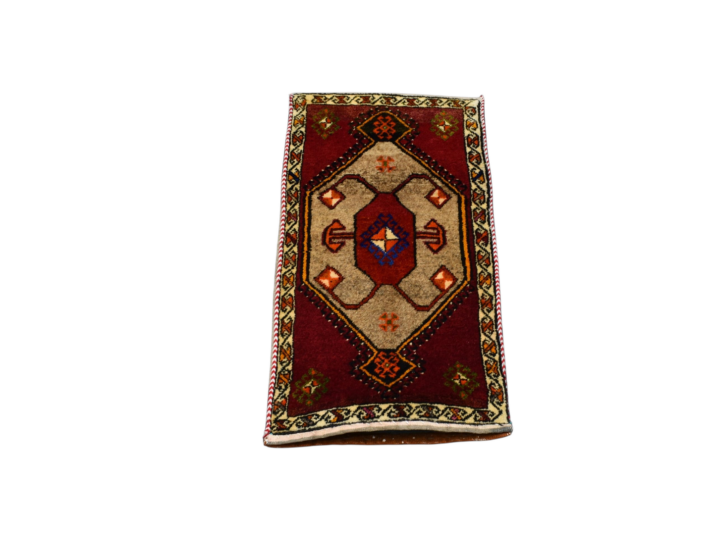 Kilim Antik El Dokuma Çift Yüzlü Malatya Yün Halı 0809 - Antika - Çok Renkli Yastık