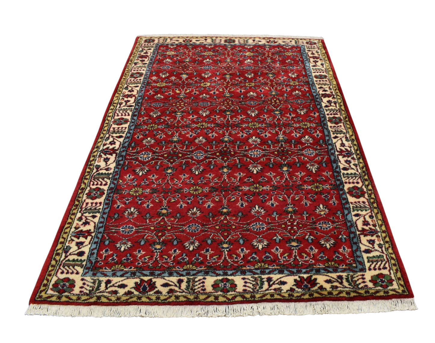 Kilim Antik El Dokuma 5m2 Çiçekli Yün Halı 0816 - Yeni - Kırmızı