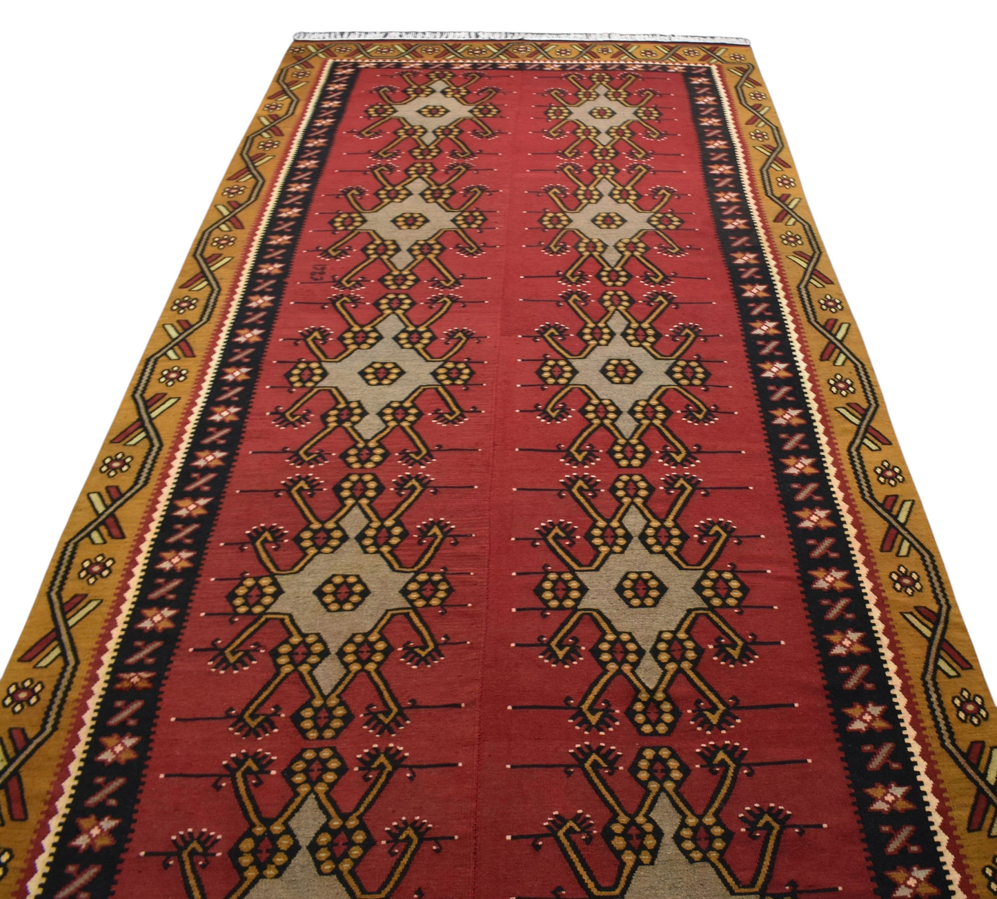 Kilim Antik El Dokuma Sarız Kayseri Yün Salon Kilimi 0817 - Yeni - Çok Renkli