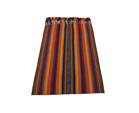 Kilim Antik El Dokuma Yün Konya Yörük Kilimi 0081 - Antika - Çok Renkli