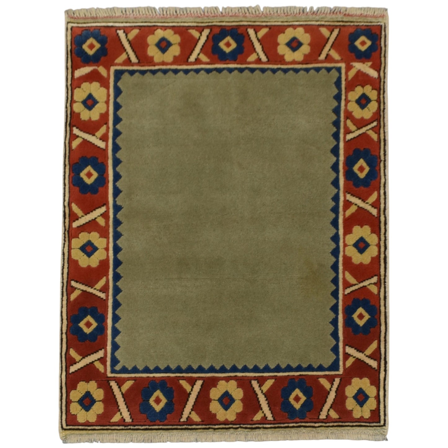 Kilim Antik El Dokuma Oygulu Kabartmalı Niğde Kars Yörük Yün Halı 0825 - Yeni - Çok Renkli
