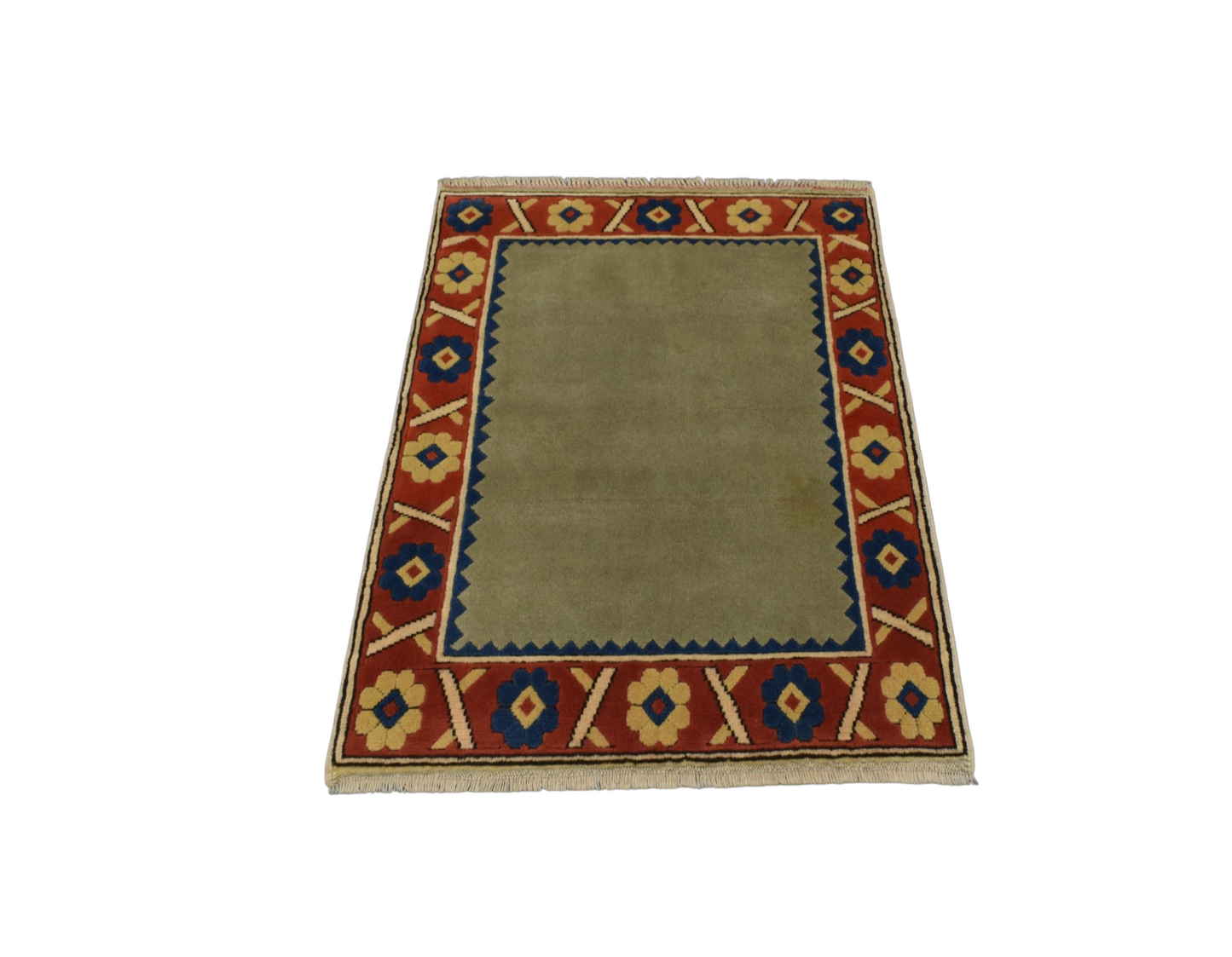 Kilim Antik El Dokuma Oygulu Kabartmalı Niğde Kars Yörük Yün Halı 0825 - Yeni - Çok Renkli