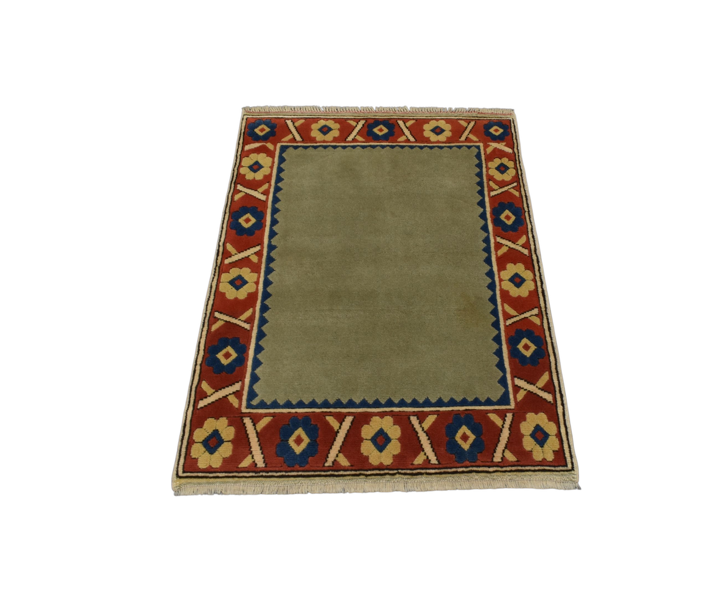 Kilim Antik El Dokuma Oygulu Kabartmalı Niğde Kars Yörük Yün Halı 0825 - Yeni - Çok Renkli