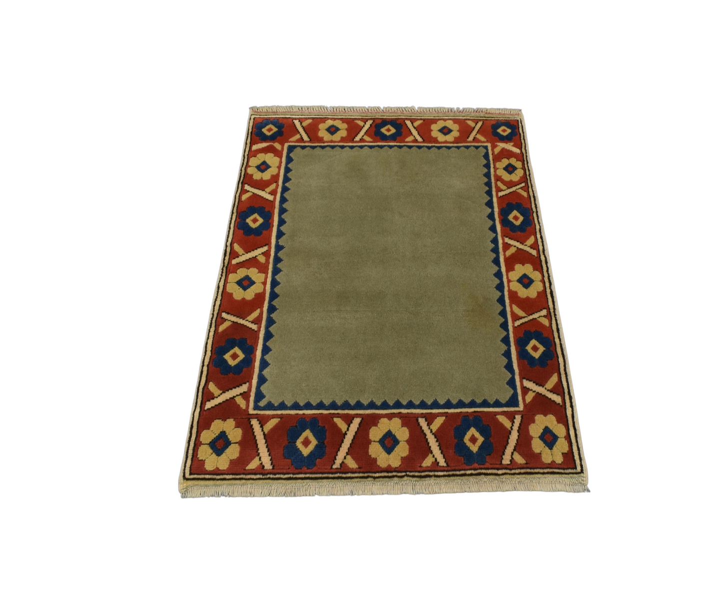 Kilim Antik El Dokuma Oygulu Kabartmalı Niğde Kars Yörük Yün Halı 0825 - Yeni - Çok Renkli