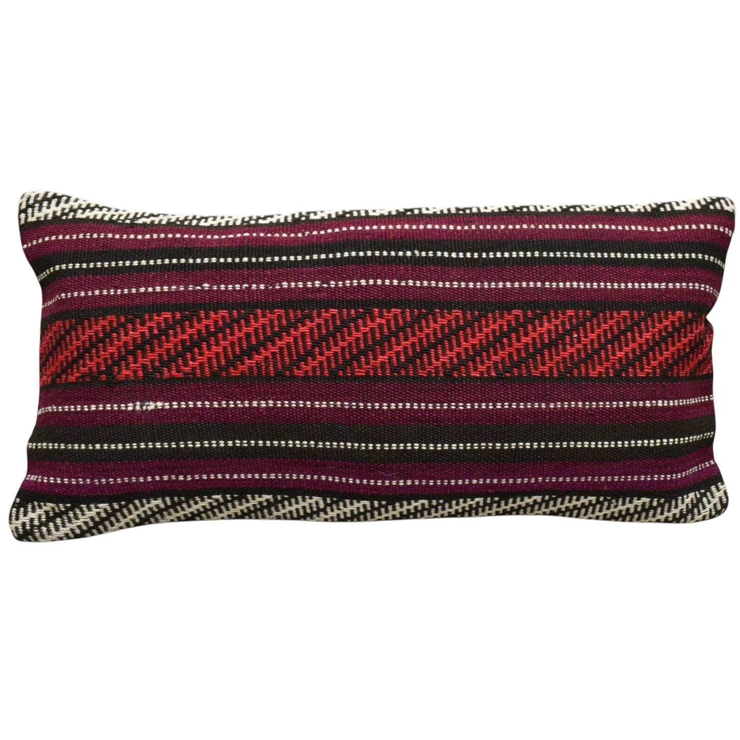 Kilim Antik El Dokuma Dekoratif Lumbar Kilim Kırlent Yastık Kılıfı 0835 - Yeni - Çok Renkli