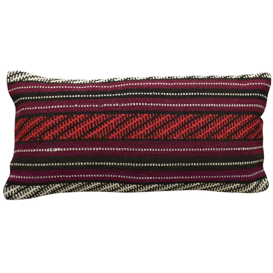 Kilim Antik El Dokuma Dekoratif Lumbar Kilim Kırlent Yastık Kılıfı 0835 - Yeni - Çok Renkli