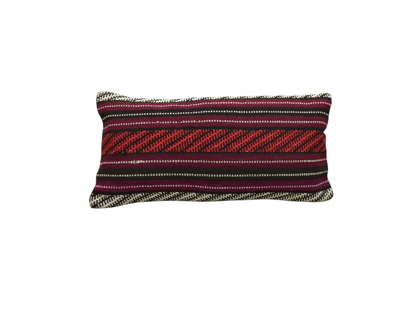 Kilim Antik El Dokuma Dekoratif Lumbar Kilim Kırlent Yastık Kılıfı 0835 - Yeni - Çok Renkli
