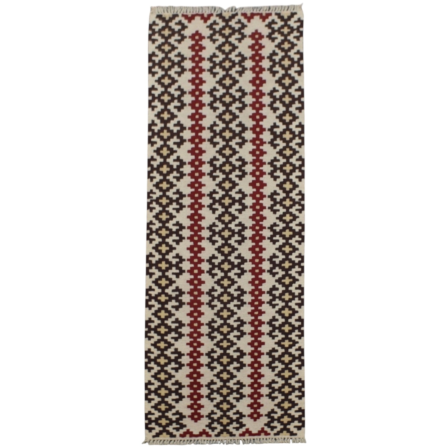 Kilim Antik El Dokuma Balıkesir Yörük Mini Yolluk Yün Kilim 0838 - Yeni - Çok Renkli